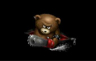 Wallpaper Darkness Lightning Piercing Bear Evil Chainsaw