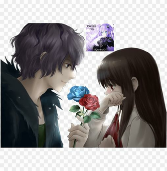 Irl Anime And Boy Sad Girl With Png Image