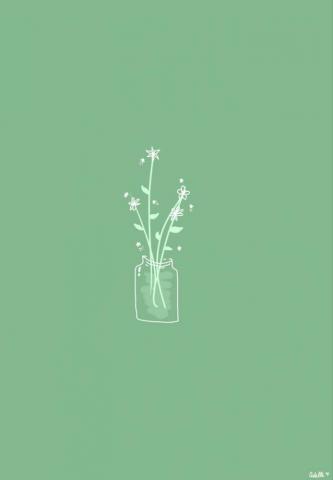 Green Aesthetic Minimalist Background iPhone Wallpaper