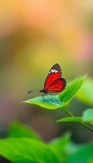 Red Butterfly Wallpaper