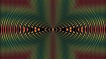 Abstract Multicolor Patterns Psychedelic Digital Art Background