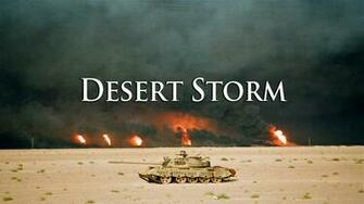 Desert Storm War Footage Screenshot