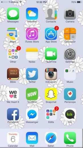 Apps iPhone Plus Flowers Wallpaper Image By