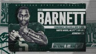 Julian Barnett Signing Day Michigan State University Athletics