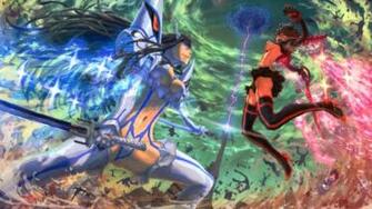 Kill Matoi Ryuuko Vs Kiryuin Satsuki Girls Fighting Anime HD Wallpaper