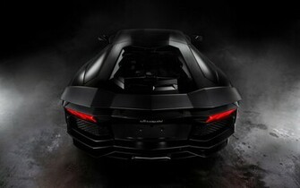 Lamborghini Aventador Matte Black Wallpaper