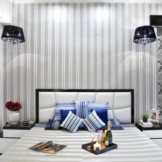 Wallpaper Design With Black And White Stripes