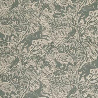 Harvest Hare Wallpaper All Mark Hearld Fabrics And