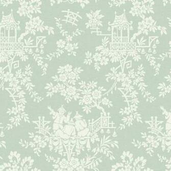 Tea House Toile Rd3570 Wallpaper Asian By