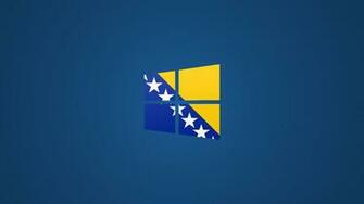 Windows Bosnian Flag Logo Wallpaper Blue By Edinev