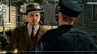 Noire Talking With Police Officer Wallpaper