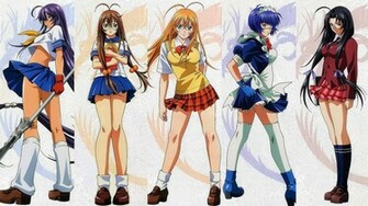 Super Powerful Girls Ikkitousen Wallpaper