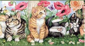 Sewing Cat Wallpaper Border Inc