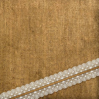Burlap And Lace Background Digital Paper