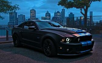 Ford Mustang Shelby Gt Black Wallpaper HD For iPhone
