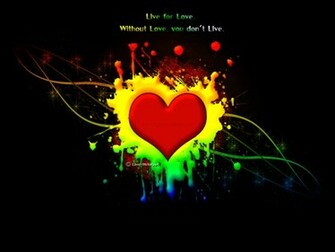 Graphic Love Wallpaper With A Quote