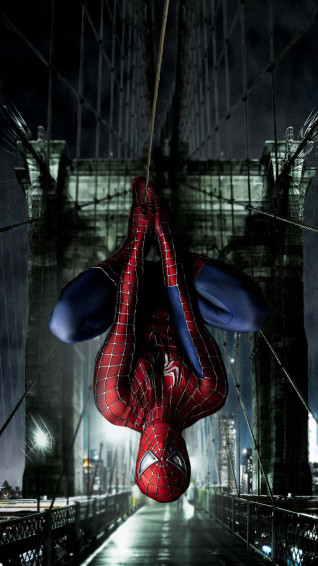 Upside Down Spidey Ios Wallpaper