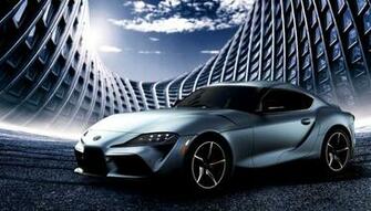 Toyota Supra Blue Glow Wallpaper HD Mhytic