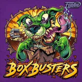Box Busters Dog Character Logo Flyland Designs Lance