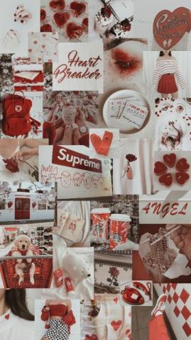 Red And White Aesthetic iPhone Wallpaper