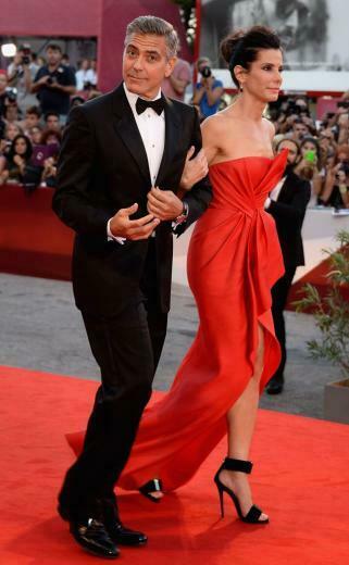 George Clooney And Sandra Bullock Red Carpet
