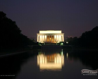 Tiger Woods At Lincoln Memorial Wallpaper Image