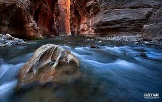 December Desktop Wallpaper Zion Narrows Casey Mac Photo