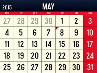 May Calendar Sky HD Wallpaper