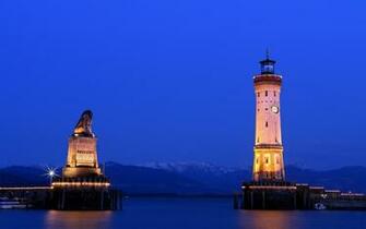 Lighthouse And Statue Google Background