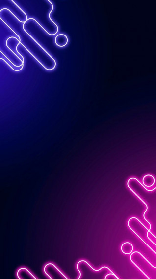 Premium Vector Of Neon Abstract Border On A Dark Purple