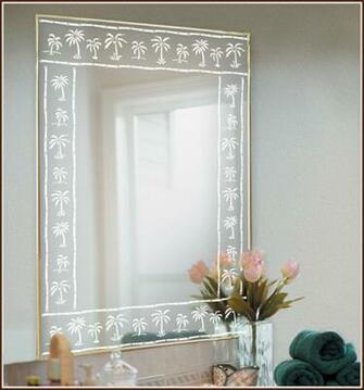 Glass Doors With New Palm Tree Borders From Wallpaper For Windows