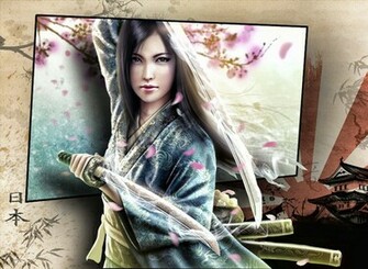 Wallpaper Samurai Girl By Spaceibiza1313
