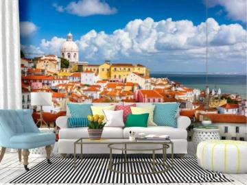 Amazon Wall Mural Lisbon Portugal Skyline