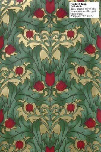 Craftsman Reproduction Wallpaper Fairfield Tulip Designed C