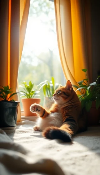 Cat Window Wallpaper