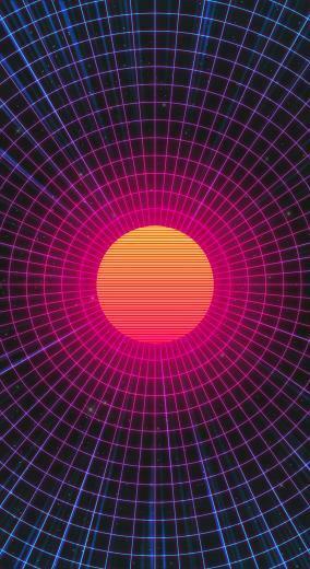 My First Shot At A Stylized Mobile Wallpaper Outrun