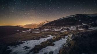 Surreal From A Night Without Moon In Abruzzo Region Italy