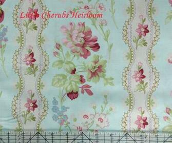 Blue Mary Rose Wallpaper 13c Delilah Lulu Pink