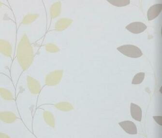 Modern Floral Print Wallpaper Yellow Transitional