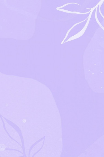 Memphis Leaves Pattern On Purple Background Premium Image By