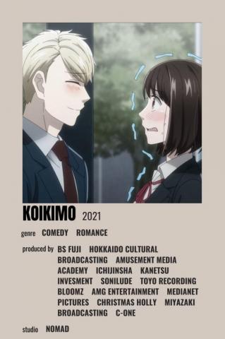 Koikimo Minimalist Poster Anime Romance Netflix Titles