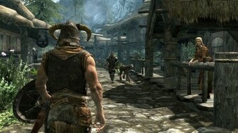 Scrolls V Skyrim Background Game Desktop Wallpaper Jpg