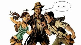 Indiana Jones Lara Croft White Nathan Drake Tomb Raider Humor Movies