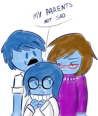 Sadness Family Inside Out By Mishti14