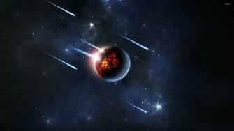 Meteor Shower Wallpaper Fantasy