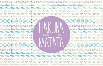 Hakuna Matata Tribal Wallpaper