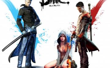 Wallpaper Devil May Cry Kat Dante Vergil Background
