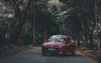 Wallpaper Hyundai I20 Forest Road 4k