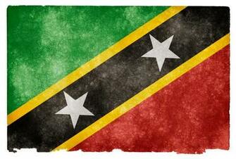 Saint Kitts And Nevis Grunge Flag HD Wallpaper Wide Screen