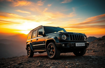 Mahindra Scorpio Black Wallpaper